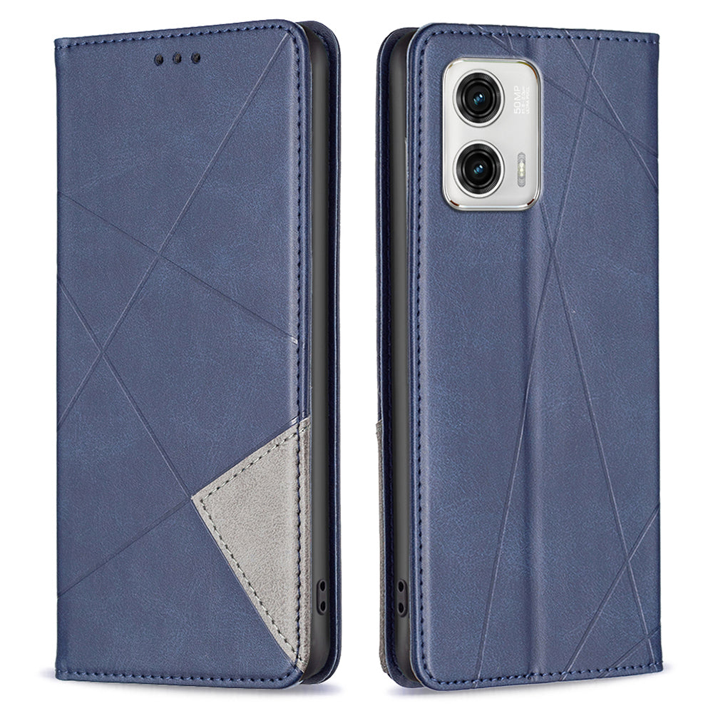 Nárazuvzdorné pouzdro na telefon pro Motorola Moto G73 5G BF se vzorem otisků řady 1 Magnetický kožený stojánek Flip Kryt telefonu Držák karty Nárazuvzdorné pouzdro na telefon pro Motorola Moto G73 5G BF se vzorem otisků řady 1 Magnetický kožený stojánek Flip Kryt telefonu Držák karty